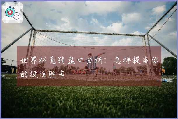 世界杯竞猜盘口分析：怎样提高你的投注胜率